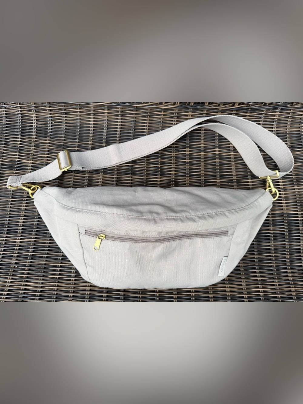 Canvelle Grey Crossbody Fanny Pack!